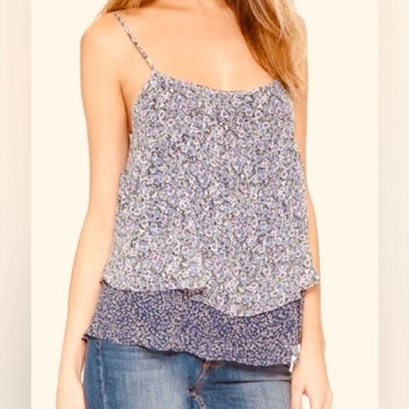 Joie Tops - Joie  | Joie 100% silk layered camisole tank. Floral cami summer top NWT size S.